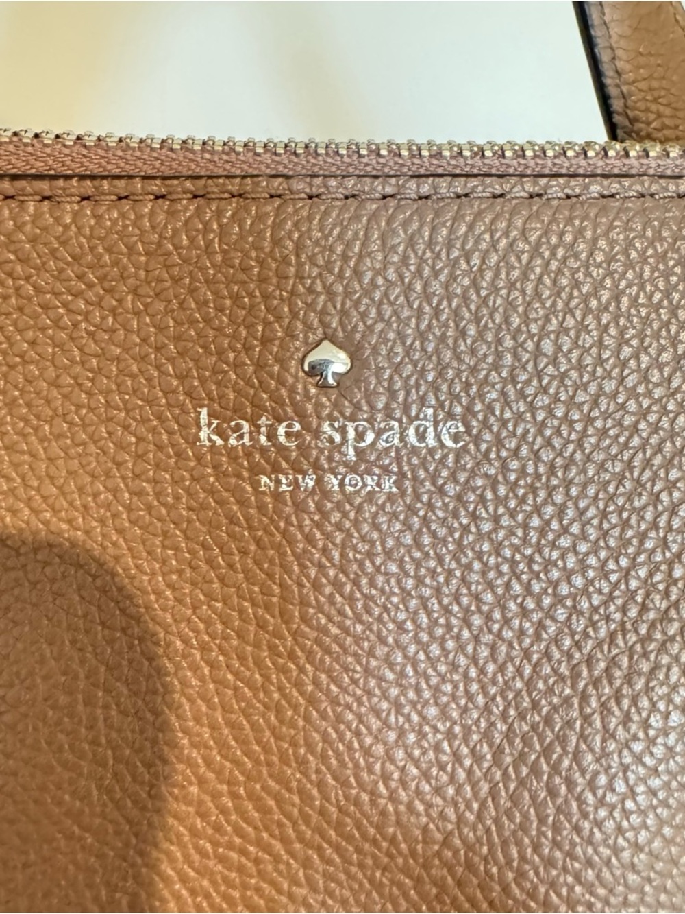 Kate Spade Larchmont Avenue Walnut Crossbody Shoulder Bag Leather EUC - Picture 6 of 11